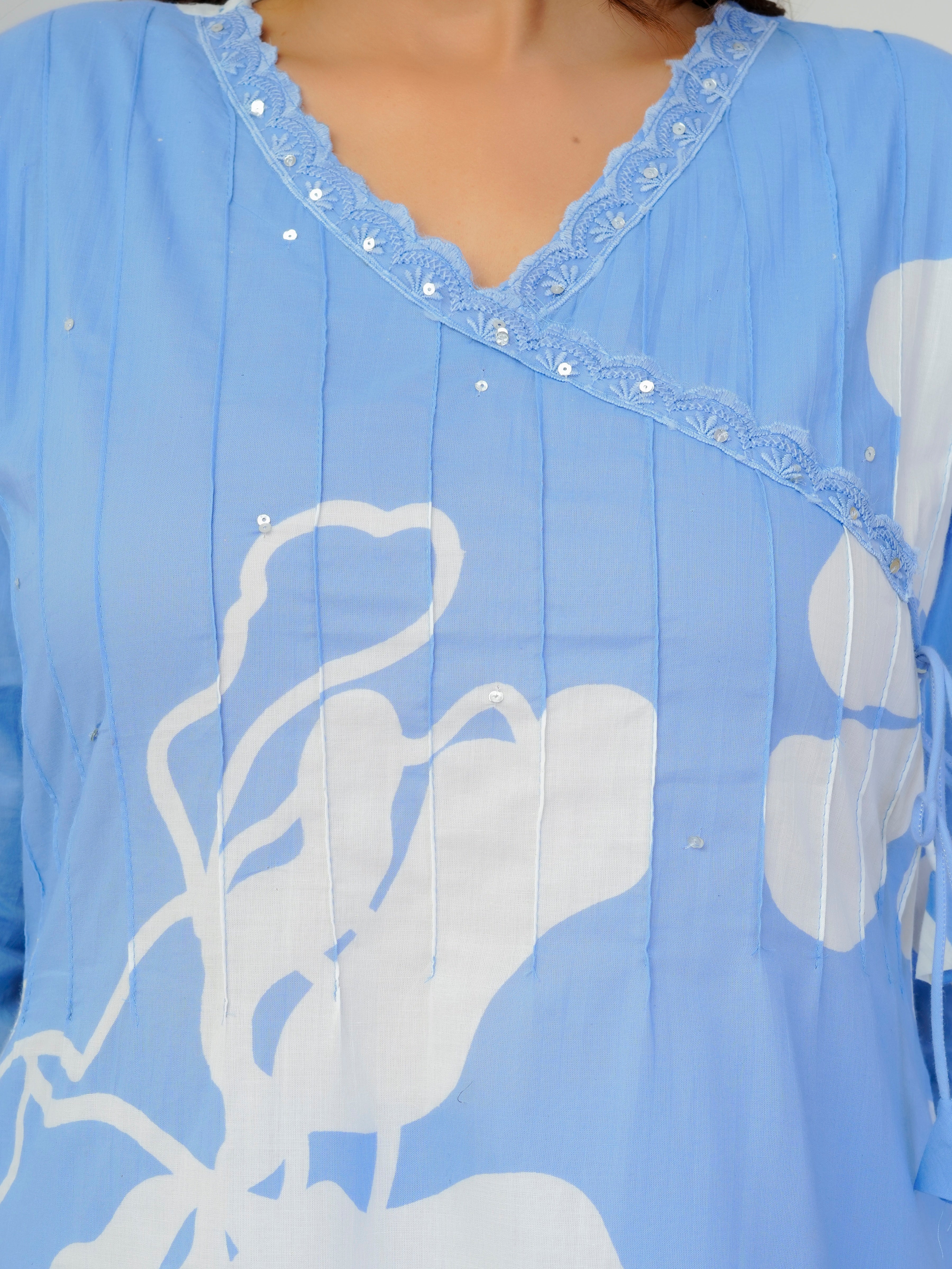 Breeze Threadwork Cotton Suit